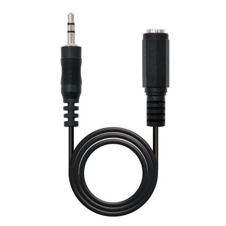Nanocable Cable de Audio Estéreo Jack 3.5mm Macho a Hembra 3m Negro Nanocable Cable de Audio Estéreo Jack 3.5mm Macho a Hembra 3m Negro